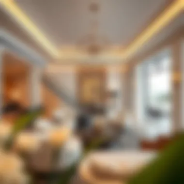 Elegant Interiors: Inside Seascape Villa Luxurious interior of Seascape Villa highlighting elegant furnishings and decor