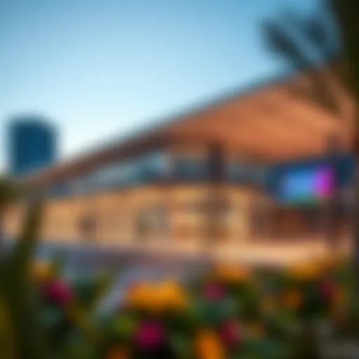 Exterior view of Sports City Metro Station showcasing modern architecture