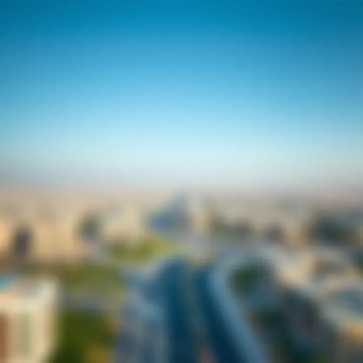 Aerial view of Al Quoz highlighting real estate developments