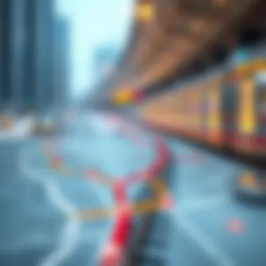 Route Connections of the Union Train Project Map illustrating the routes and connections of the Union Train Project across the UAE.