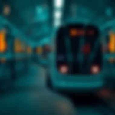 Innovative Train Design Innovative train design reflecting modern technology and efficiency in the UAE.