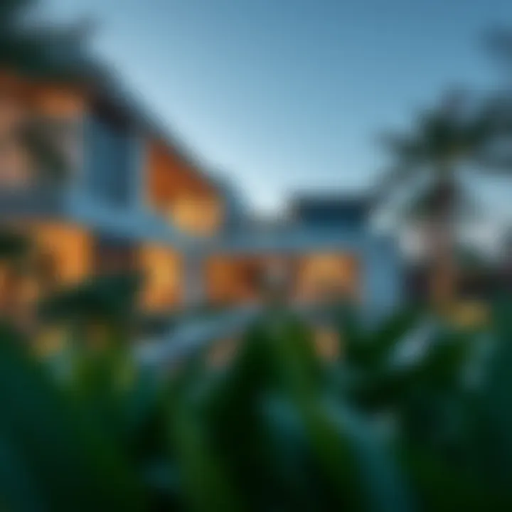 Stunning villa architecture showcasing modern design
