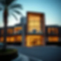 Stunning facade of the Zubaidi Building showcasing modern architectural design