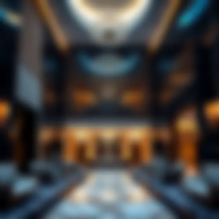 Interior of the Zubaidi Building reflecting luxury and contemporary style