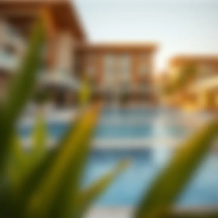 Vibrant community amenities including swimming pools and recreational areas