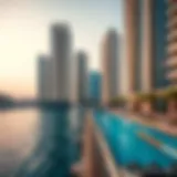 Luxury high-rise properties overlooking the Gulf in Dubai