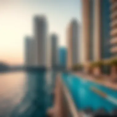 Luxury high-rise properties overlooking the Gulf in Dubai