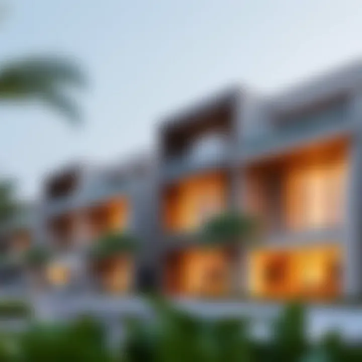 Modern architectural design of Gulf properties in Dubai