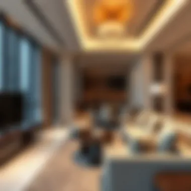 Luxury Living at Torch Tower Luxurious interior of a residential unit in Torch Tower