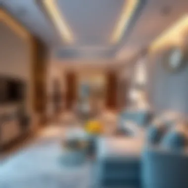Interior Design of Damac's Luxury Apartment Elegant interior of a luxury apartment showcasing Damac's architectural design
