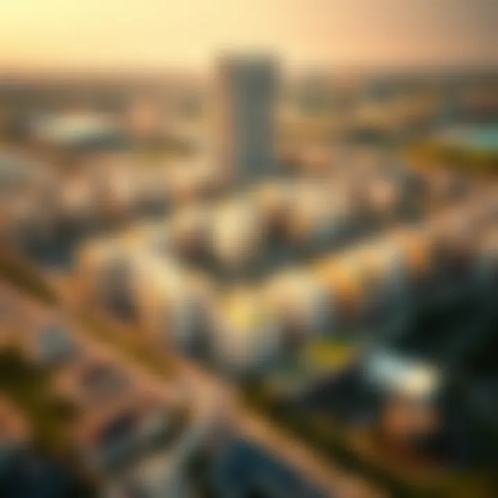 Aerial view of Victory Heights showcasing residential layout