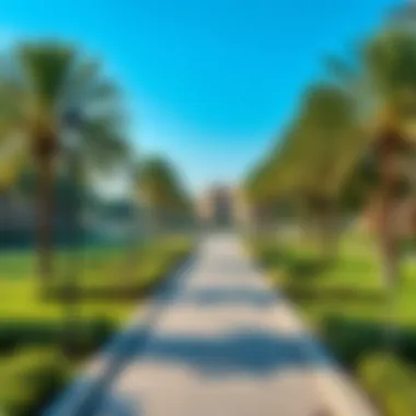 Lush green community park in Victory Heights