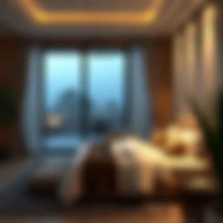 Cozy bedroom in a Jafiliya villa