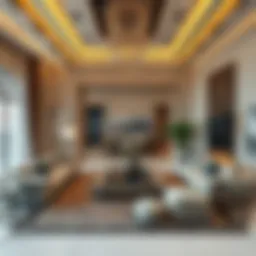 Luxurious villa living room in Jafiliya