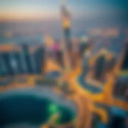Aerial view of Dubai's skyline featuring Emaar's iconic structures