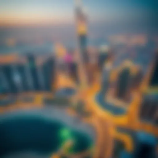 Aerial view of Dubai's skyline featuring Emaar's iconic structures