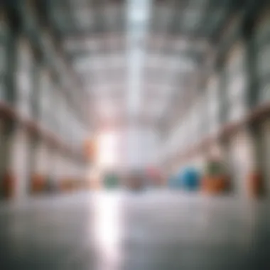 Spacious Interior of a Warehouse Interior view of a warehouse space