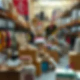 Vibrant warehouse sale showcasing diverse products