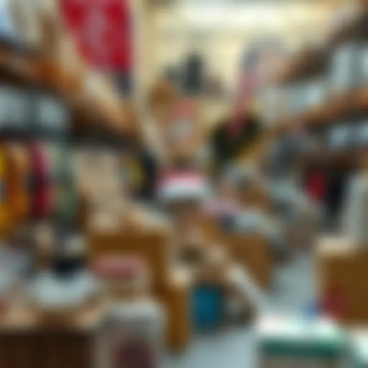 Diverse Products at Al Quoz 3 Warehouse Sale Vibrant warehouse sale showcasing diverse products