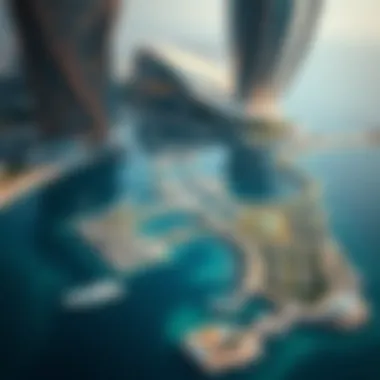 Map highlighting investment hotspots on Falcon Island