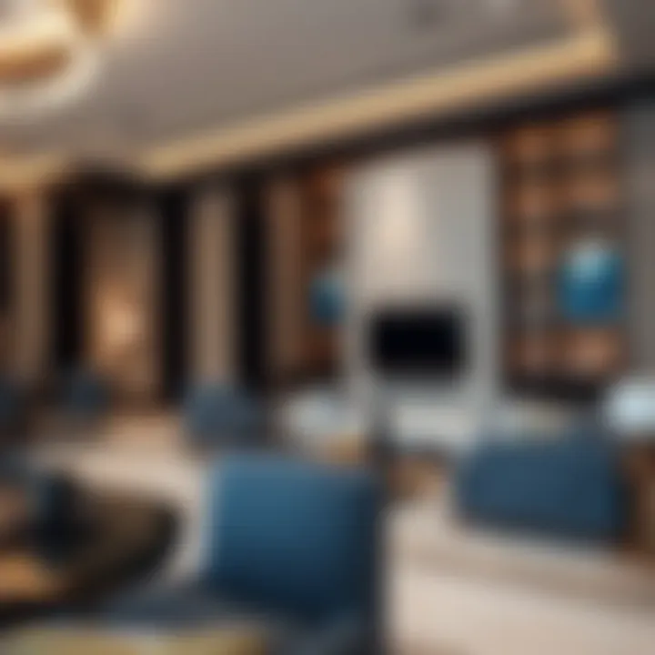 Luxurious interior design of a living space in Four Seasons