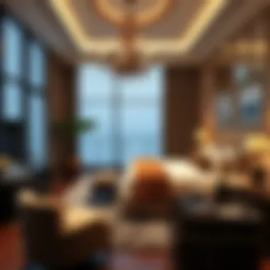 Luxurious bedroom decorated with exquisite furniture pieces