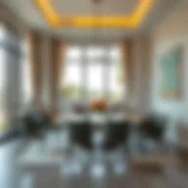 Stylish dining area featuring a contemporary table and chairs
