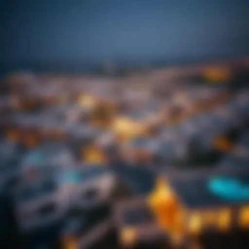 Aerial view of the Ghoroob Community showcasing modern architecture
