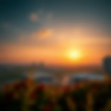 Elegant Sunset Over Golf Views Stunning view of Golf Views community at sunset