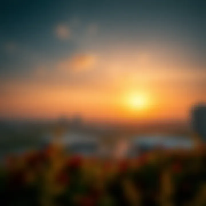 Elegant Sunset Over Golf Views Stunning view of Golf Views community at sunset