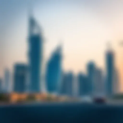 Dubai's Iconic Skyline Modern architectural skyline of Dubai