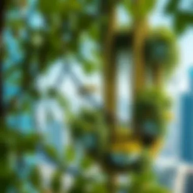 Ecological Benefits of Urban Greenery Infographic illustrating the ecological benefits of urban greenery