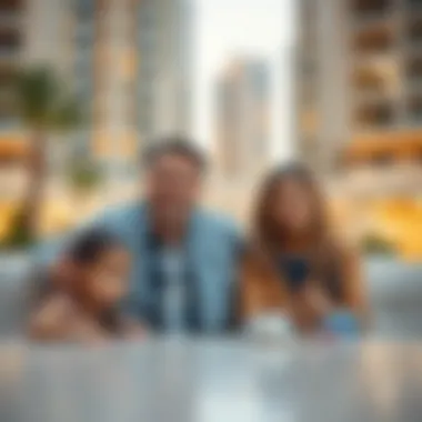 An expatriate family enjoying life in the UAE, symbolizing the importance of compliance