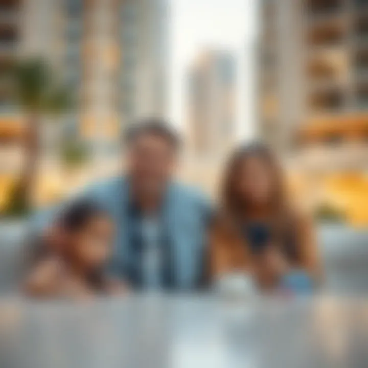 An expatriate family enjoying life in the UAE, symbolizing the importance of compliance