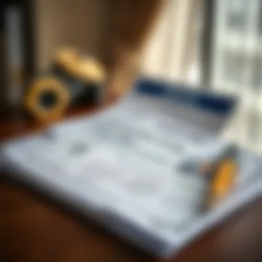 A collection of necessary documents required for residence visa application