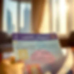 A detailed view of the UAE residence visa highlighting essential information