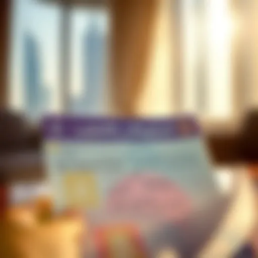 A detailed view of the UAE residence visa highlighting essential information