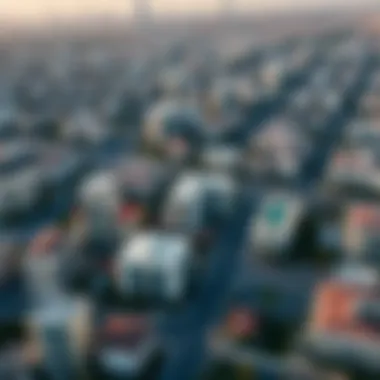 Exploring Emerging Neighborhoods Aerial view of emerging neighborhoods in Dubai