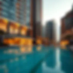 Luxury apartment complex in Dubai