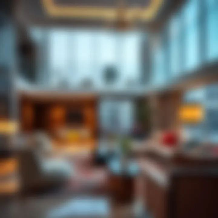 A close-up of a luxurious apartment interior designed for potential buyers and investors.