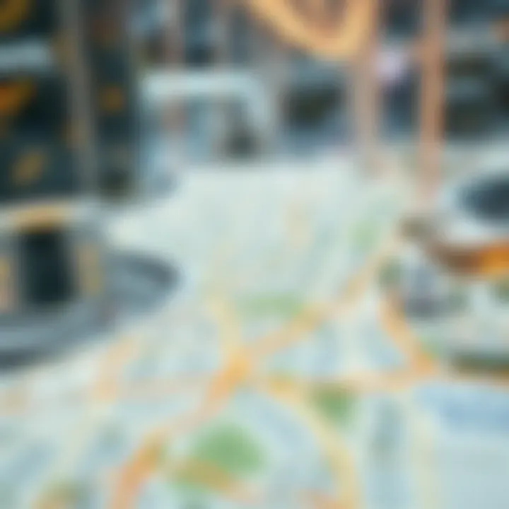 A map highlighting key neighborhoods in Dubai known for real estate investment potential.