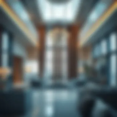Interior Design of Jumeirah Bay Tower Interior view of Jumeirah Bay Tower highlighting modern design elements