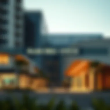 Exterior view of Jumeirah Village Circle Metro Station showcasing modern architecture