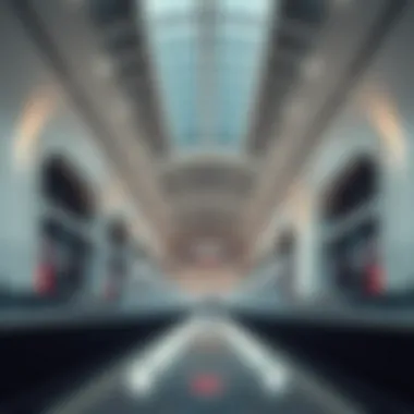 Interior of Jumeirah Village Circle Metro Station showing spacious design