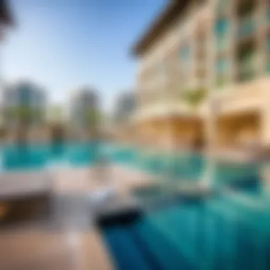 Amenities of LIV Residence Marina including pool and fitness center