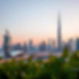 Stunning skyline of Dubai at dusk showcasing modern architecture