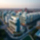 Aerial view of Mag City showcasing modern architecture