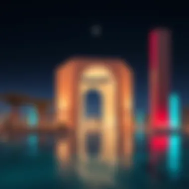 Cultural landmarks and art installations within Mamsha Saadiyat