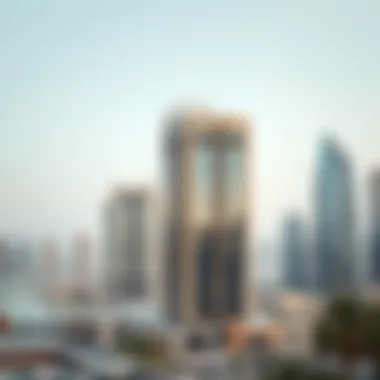 Marsa Plaza and Dubai's Skyline Panoramic view of Marsa Plaza set against Dubai's skyline