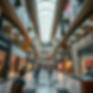 Interior of Maryah Island Mall Interior shot highlighting the diverse retail spaces and vibrant atmosphere of the mall